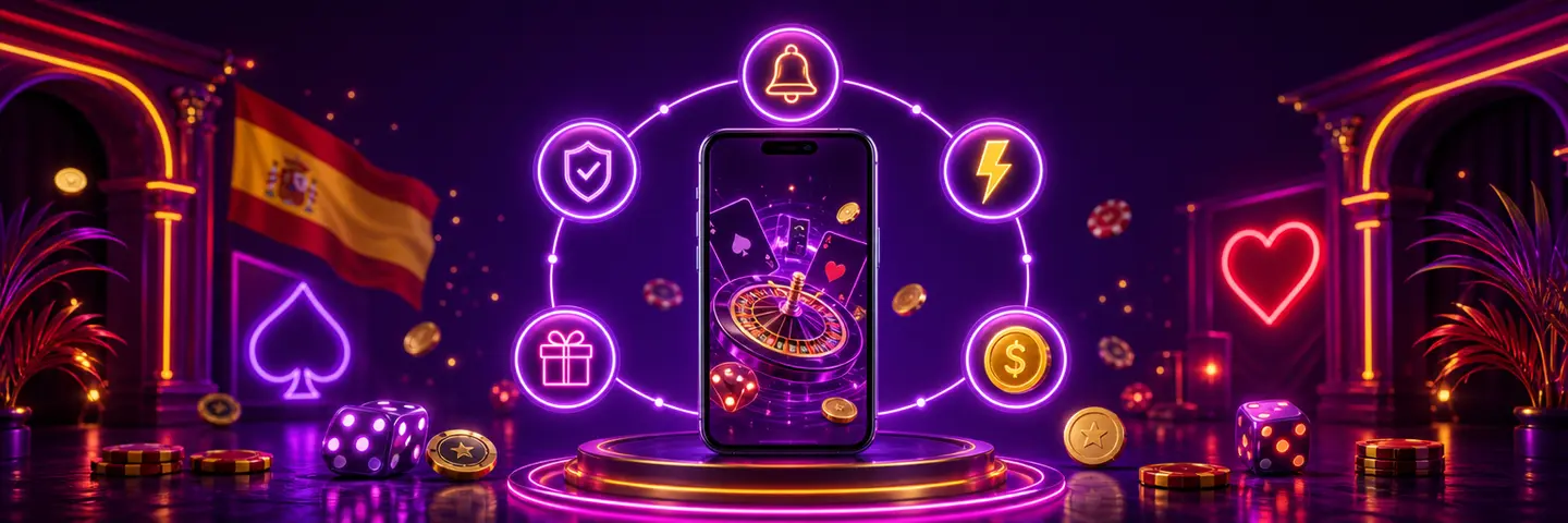 Funciones de la app de Slotrave alrededor del smartphone